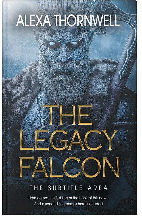 Front view of Custom & Premade Fantasy Book Cover - Ebony Clay #35939 | BookCoverZone*