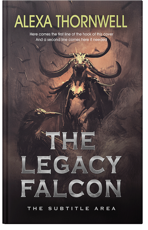 Front view of Custom & Premade Fantasy Book Cover - Thunder #35943 | BookCoverZone*