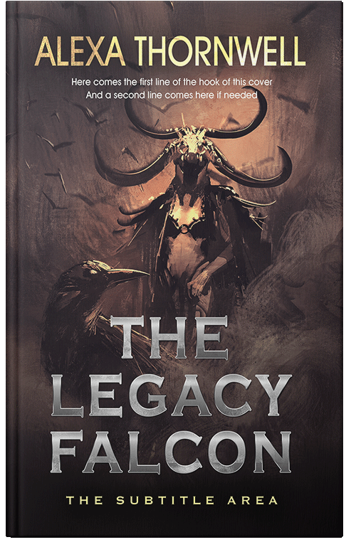 Front view of Custom & Premade Fantasy Book Cover - Thunder #35944 | BookCoverZone*