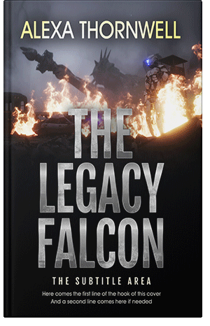 Premade Book Cover Soft Amber