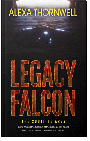 Premade Book Cover Brown Rust