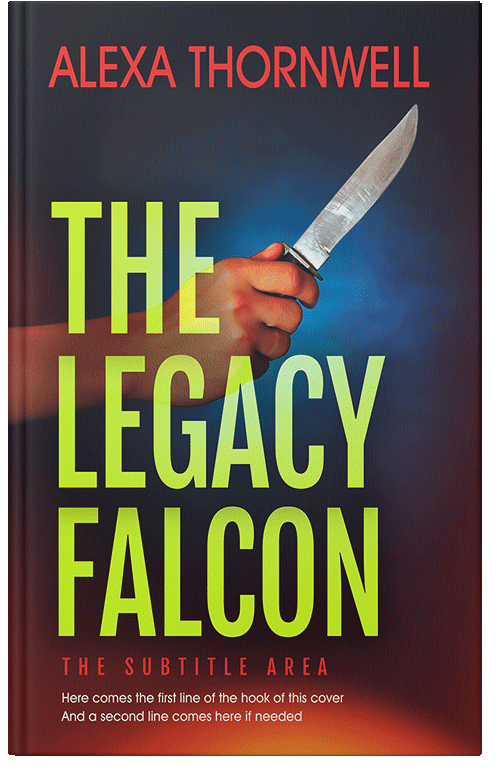 Front view of Premade Mystery & Thriller & Suspense Book Cover - Turmeric #35978 | BookCoverZone