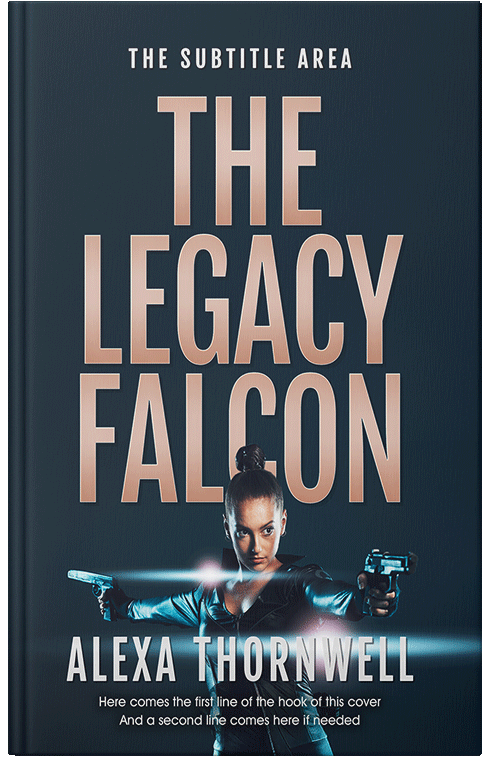 Front view of Premade Mystery & Thriller & Suspense Book Cover - Clam Shell