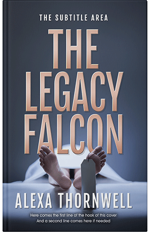 Premade Book Cover Oxford Blue