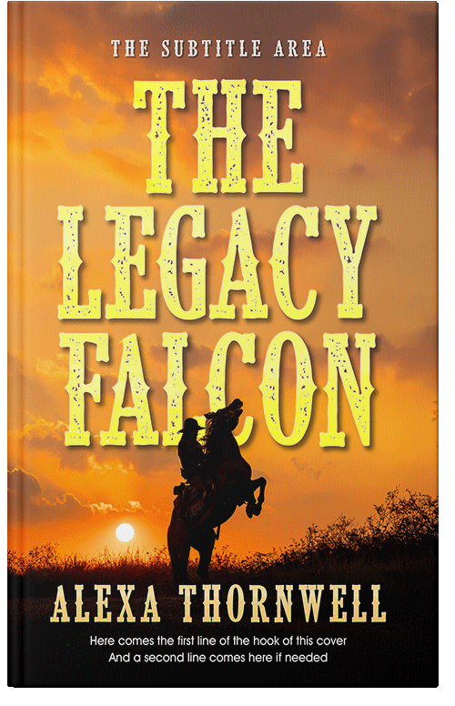 Front view of Premade Western Book Cover - Brandy Punch #36000 | BookCoverZone*