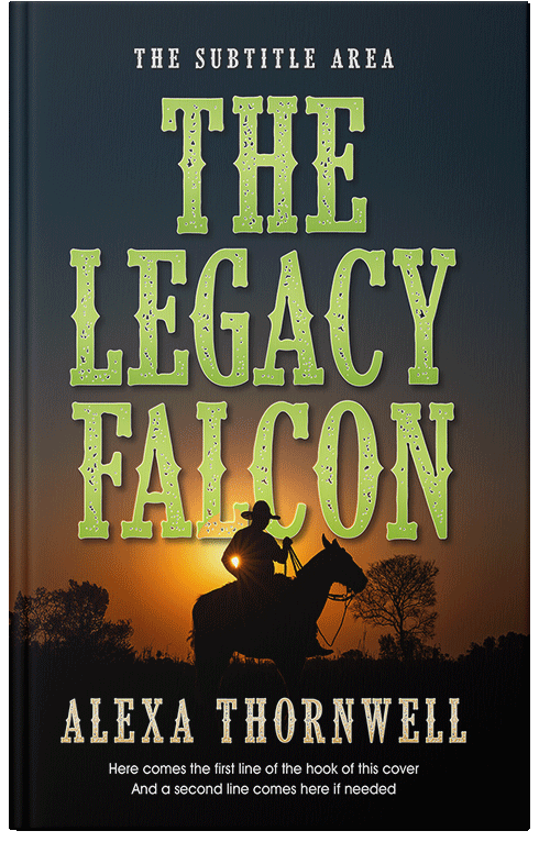 Front view of Premade Western Book Cover - Celery #36003 | BookCoverZone*