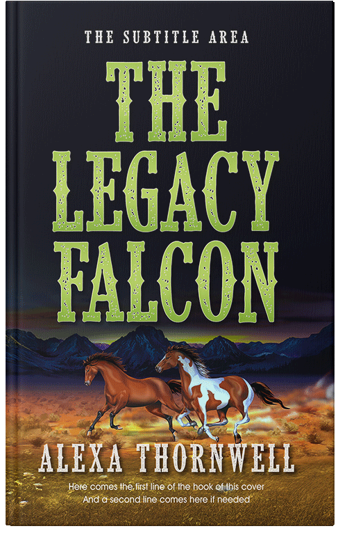 Front view of Custom & Premade Western Book Cover - Gimblet #36005 | BookCoverZone*