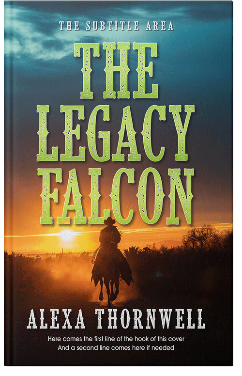 Front view of Premade Western Book Cover - Tacha #36006 | BookCoverZone*