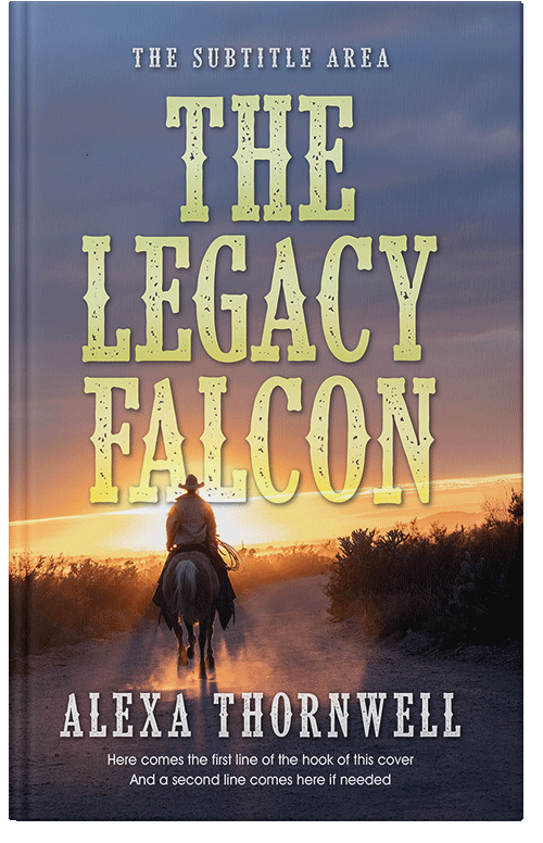 Front view of Premade Western Book Cover - Scarpa Flow #36008 | BookCoverZone*