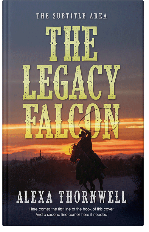 Front view of Premade Western Book Cover - Tuna #36009 | BookCoverZone*