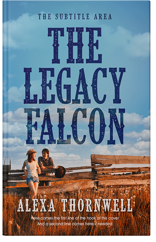 Front view of Premade Romance Book Cover - Glacier #36010 | BookCoverZone*