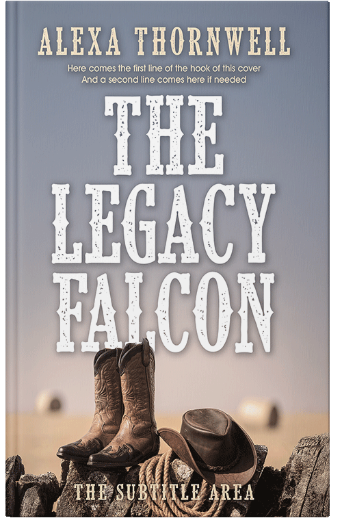 Front view of Premade Western Book Cover - Manatee #36012 | BookCoverZone*