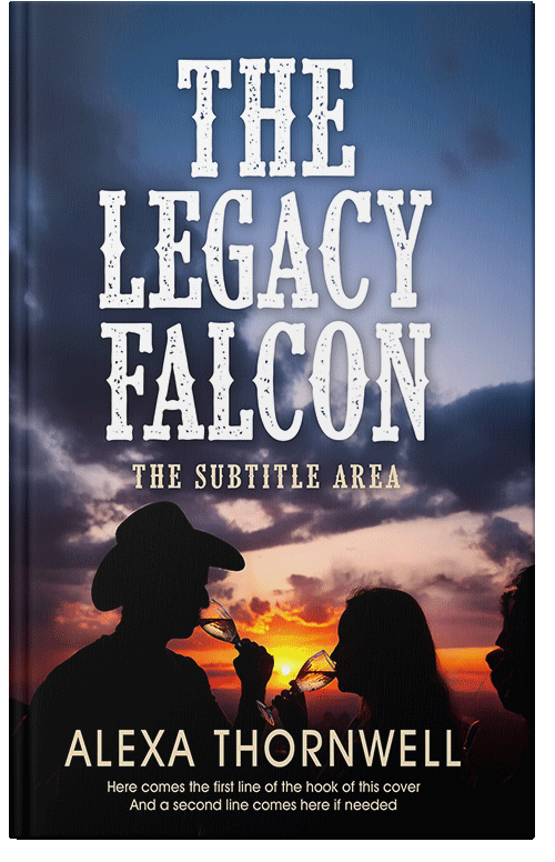 Front view of Premade Western Book Cover - Eunry #36013 | BookCoverZone*