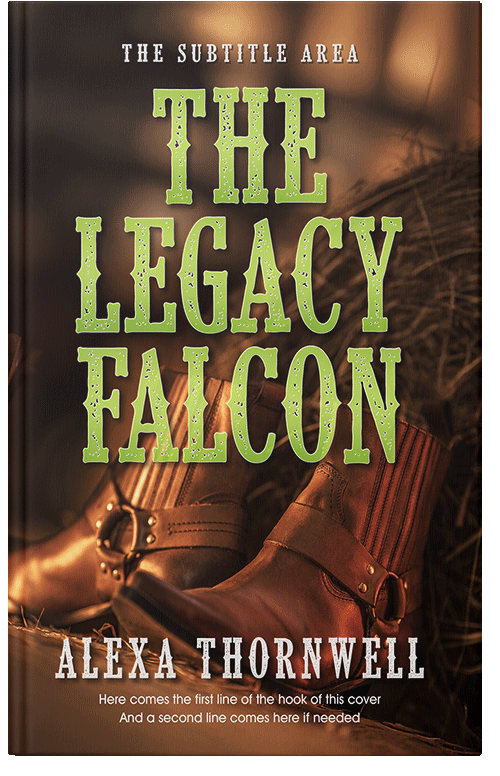 Front view of Premade Western Book Cover - Sambuca #36016 | BookCoverZone*