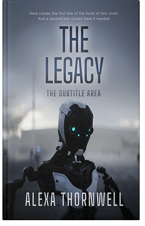 Premade Book Cover Bright Gray - ID 36020