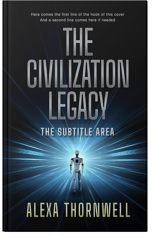 Front view of Premade Science Fiction Book Cover - Tower Gray #36022 | BookCoverZone*