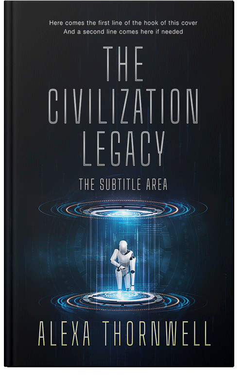 Front view of Premade Science Fiction Book Cover - Ebony #36023 | BookCoverZone*