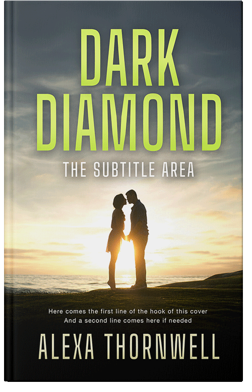 Front view of Premade Romance Book Cover - Fall Green #36037 | BookCoverZone*