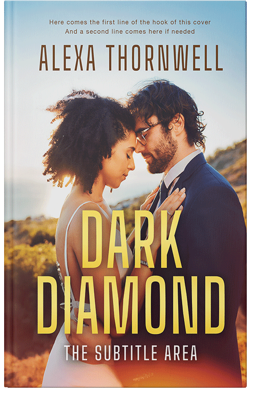 Front view of Premade Romance Book Cover - Livid Brown #36039 | BookCoverZone