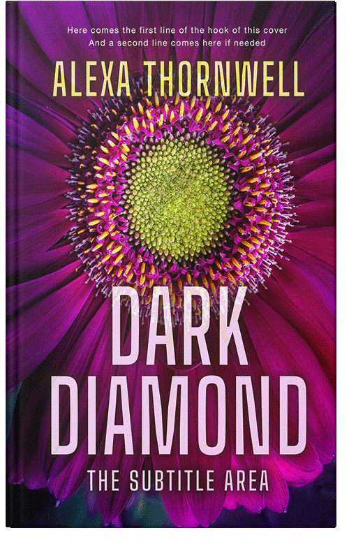 Front view of Premade Abstract Book Cover - Loulou #36045 | BookCoverZone*