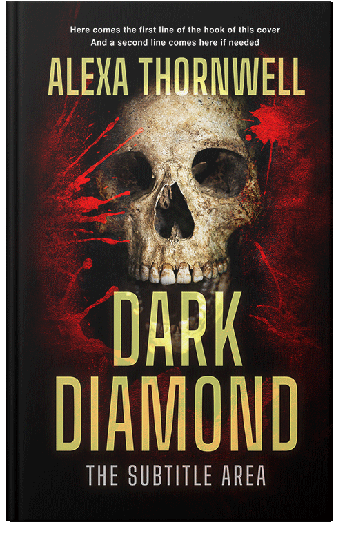 Front view of Premade Horror Book Cover - Whiskey #36049 | BookCoverZone*