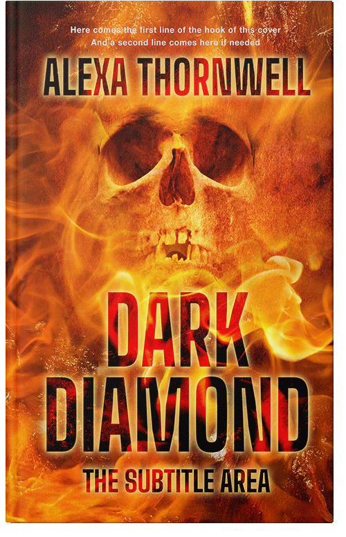 Front view of Custom & Premade Horror Book Cover - Rock Spray #36051 | BookCoverZone*