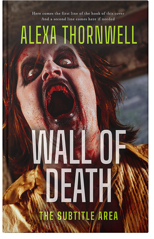 Front view of Custom & Premade Horror Book Cover - Tan #36064 | BookCoverZone*