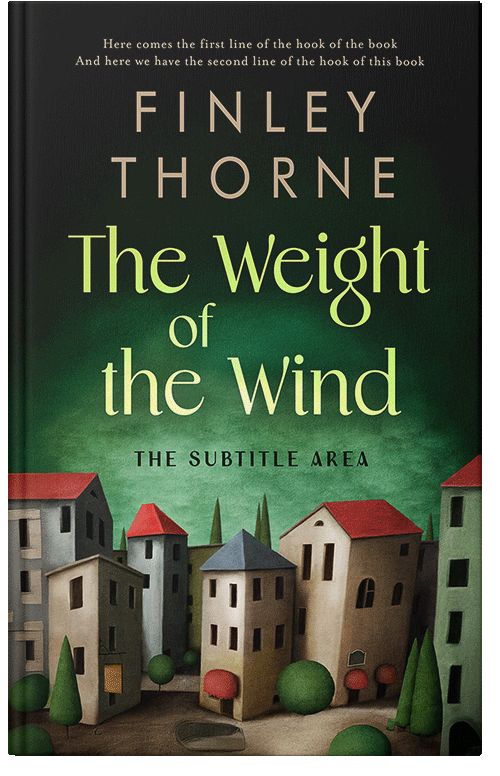 Front view of Premade Literary Fiction Book Cover - Indian Khaki #36078 | BookCoverZone*