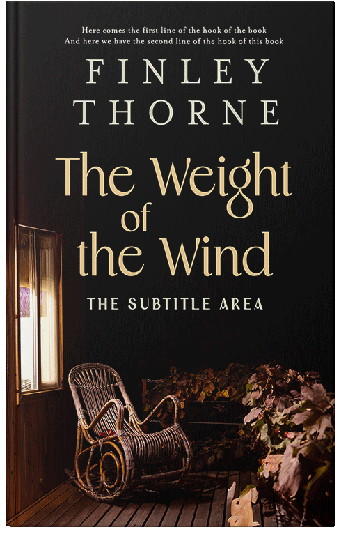 Front view of Premade Literary Fiction Book Cover - Tan #36084 | BookCoverZone*