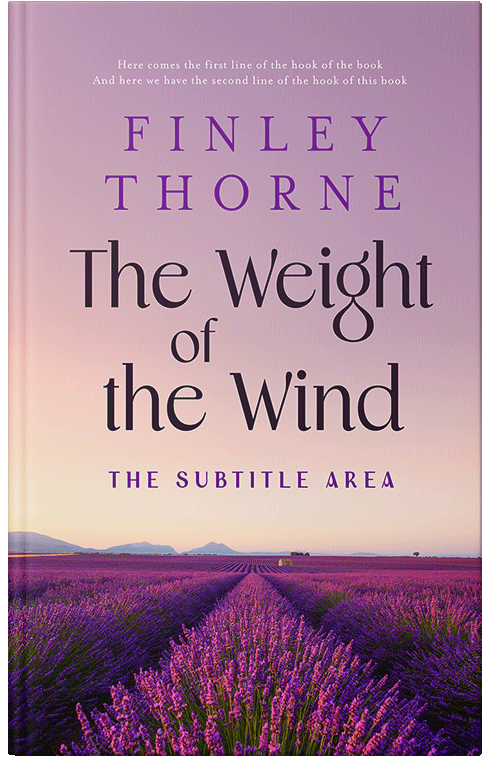 Front view of Premade Nature Book Cover - Blossom #36086 | BookCoverZone*