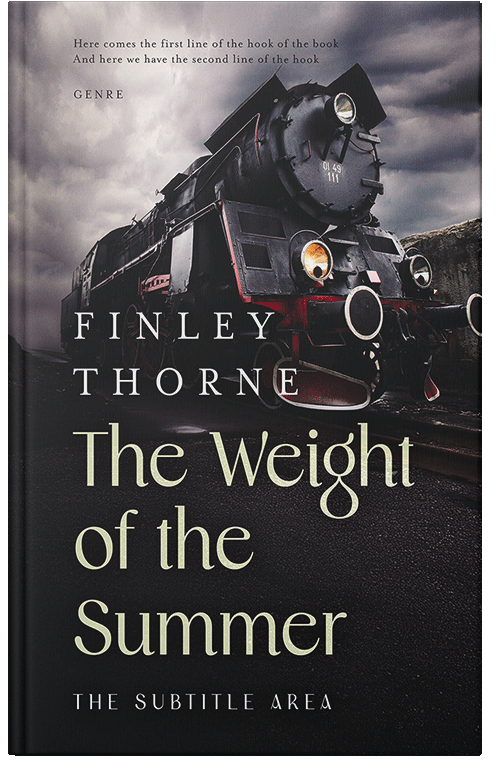 Front view of Premade Action & Adventure Book Cover - Silver Rust #36097 | BookCoverZone*