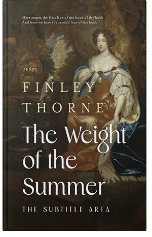 Premade Book Cover Black Marlin