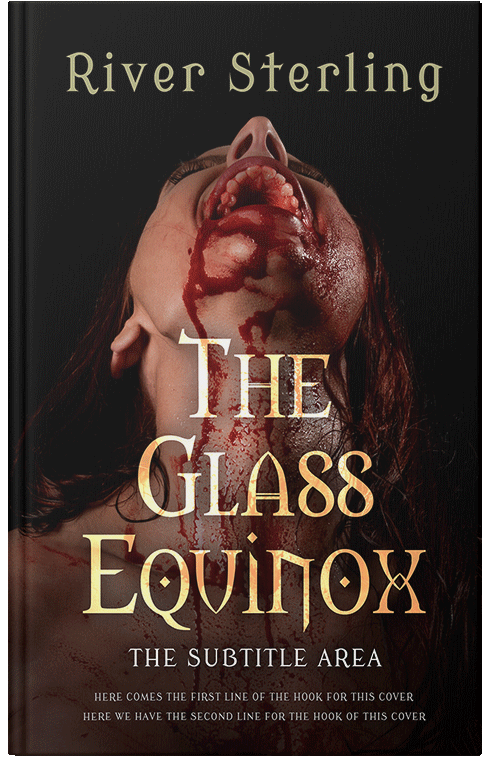 Front view of Premade Horror Book Cover - Antique Brass #36141 | BookCoverZone*