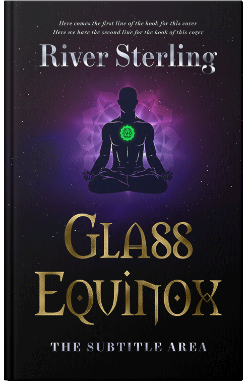 Front view of Premade Health & Mind & Body Book Cover - Black #36150 | BookCoverZone*