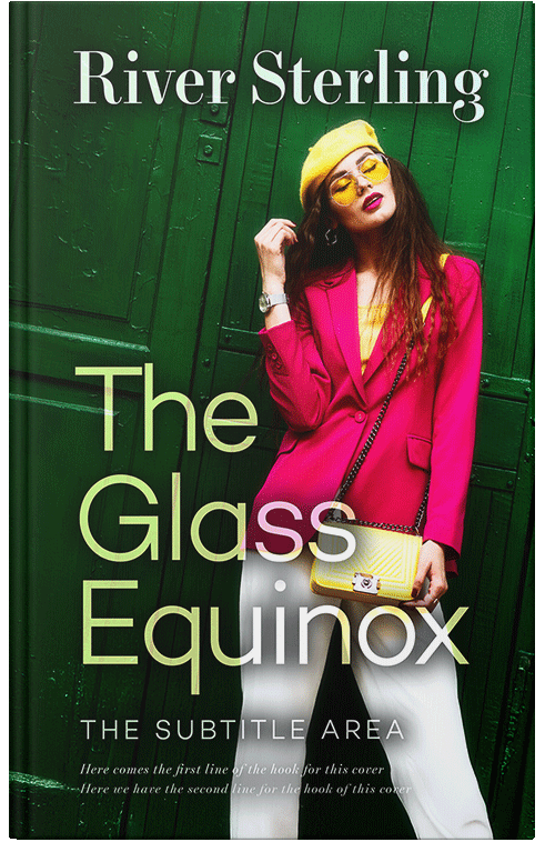 Front view of Premade Chick Lit Book Cover - Palm Green #36157 | BookCoverZone*