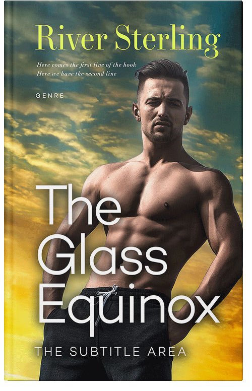 Front view of Premade Romance Book Cover - Lunar Green #36164 | BookCoverZone*