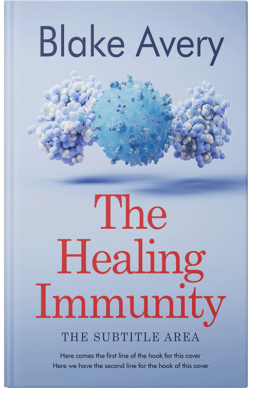 Front view of Premade Medical Book Cover - Periwinkle Gray #36169 | BookCoverZone*