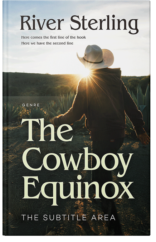 Front view of Premade Western Book Cover - Rangoon Green #36195 | BookCoverZone*