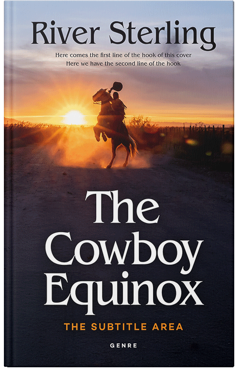 Front view of Premade Western Book Cover - Thunder #36202 | BookCoverZone*