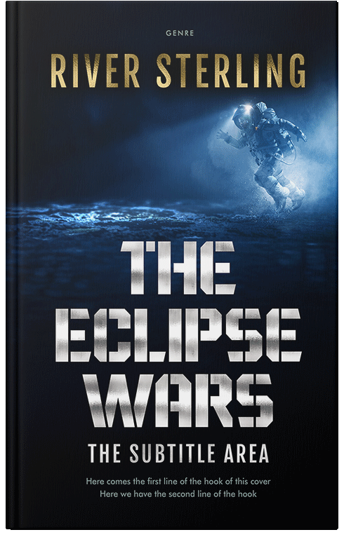 Front view of Premade Science Fiction Book Cover - Gray Nickel #36236 | BookCoverZone*