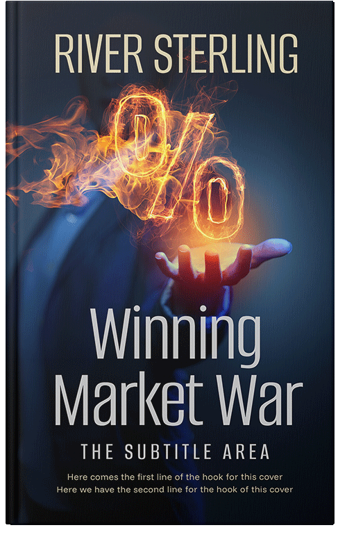 Front view of Premade Business Book Cover - Tan #36272 | BookCoverZone*