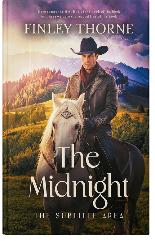 Front view of Premade Western Book Cover - Cashmere