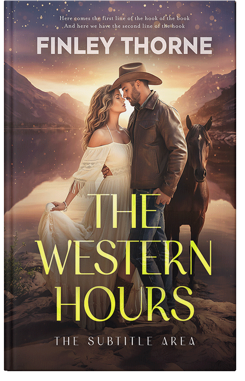 Front view of Premade Western Book Cover - Rock