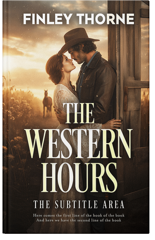 Front view of Premade Western Book Cover - Zombie