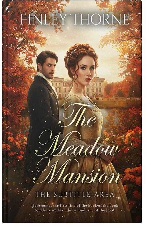 Front view of Premade Historical Book Cover - Metallic Bronze