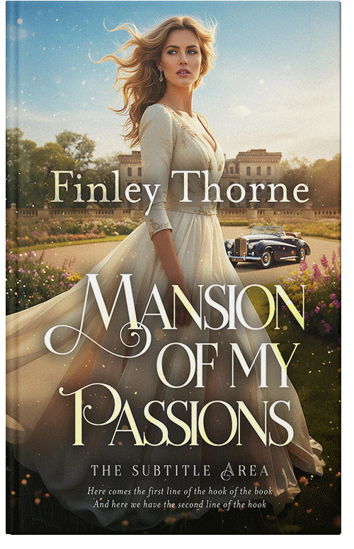 Front view of Premade Romance Book Cover - Bison Hide