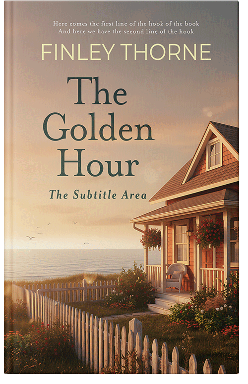 Front view of Premade Literary Fiction Book Cover - Indian Khaki