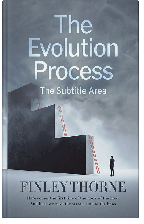 Front view of Premade Nonfiction Book Cover - Slate Gray