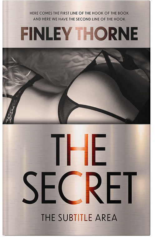 Front view of Premade Erotica Book Cover - Silver Rust