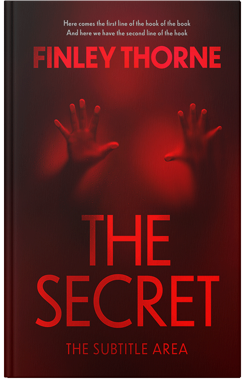 Front view of Premade Mystery & Thriller & Suspense Book Cover - Burnt Maroon